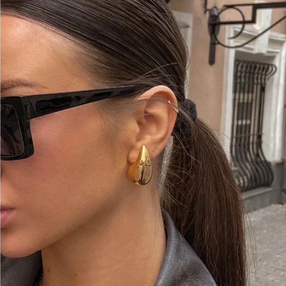 Famous Womens Jewelry Personalized Stainless Steel Water Drop Fashion Hollow - Picture 1 of 7